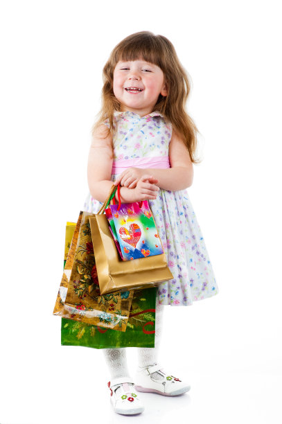 小女孩购物图片下载