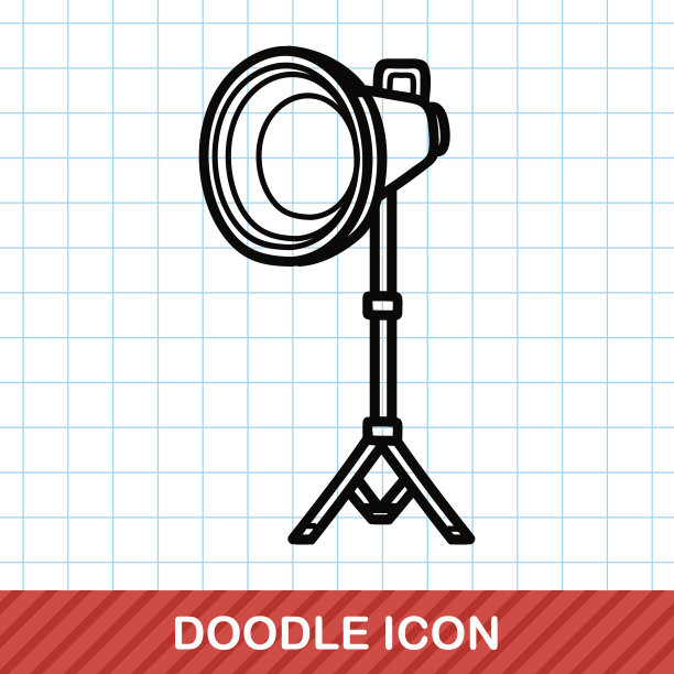 相机三脚架涂鸦图片下载