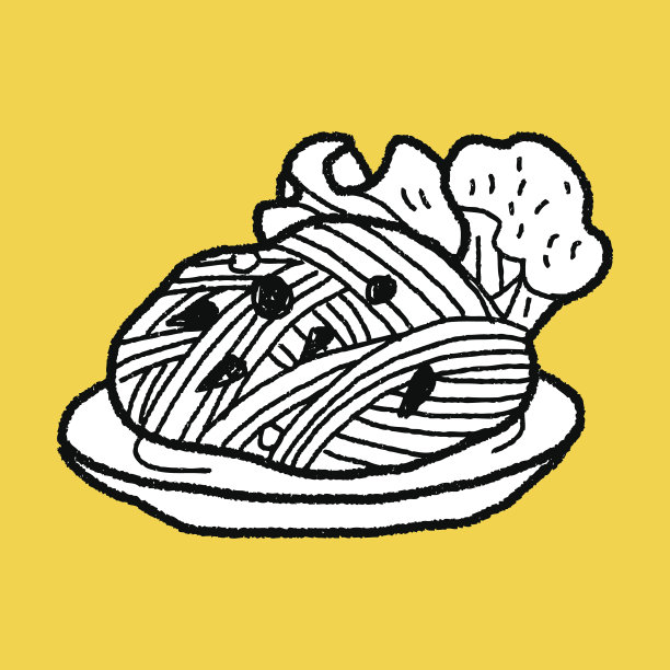 涂鸦面条面条图片下载