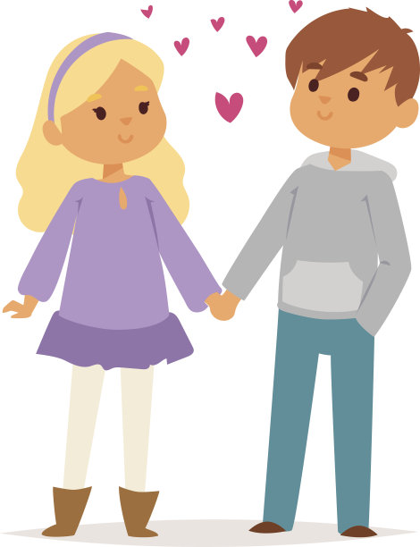 情侣恋爱矢量图片下载