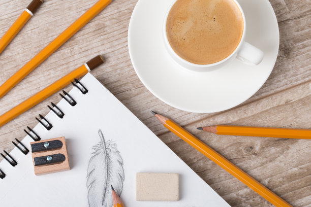 特写的设计师或设计师的桌子图片下载