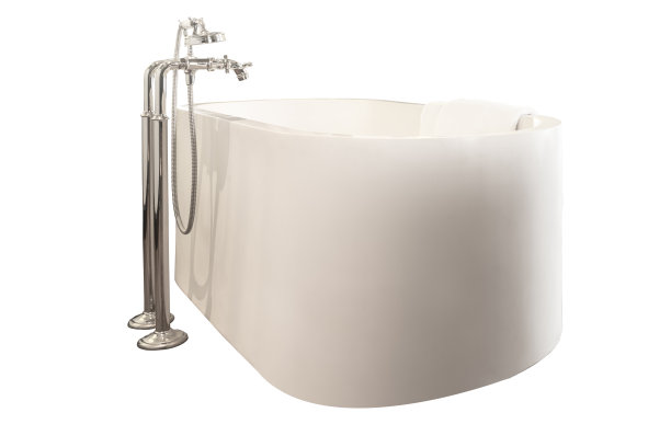 浴缸孤立的剪辑部分白色背景。图片下载