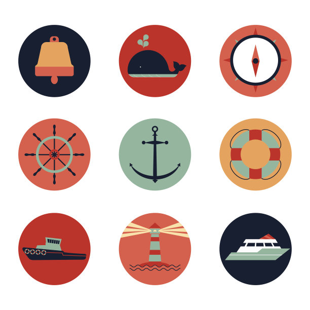 圈中的海事处标志图片下载