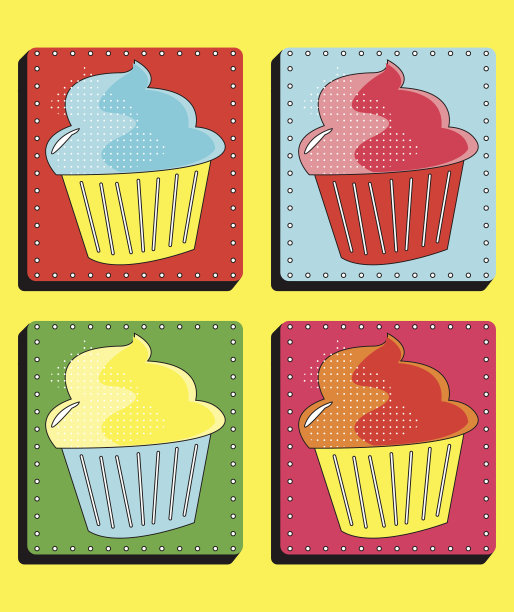 五颜六色的蛋糕图片下载