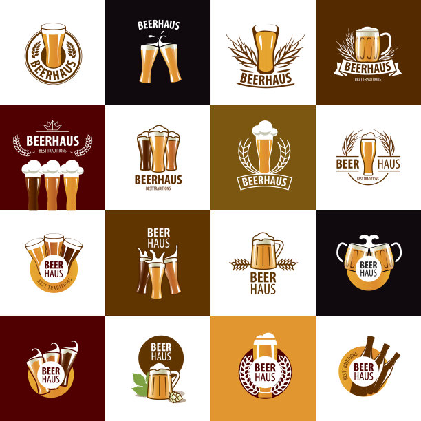 向量啤酒图标图片下载