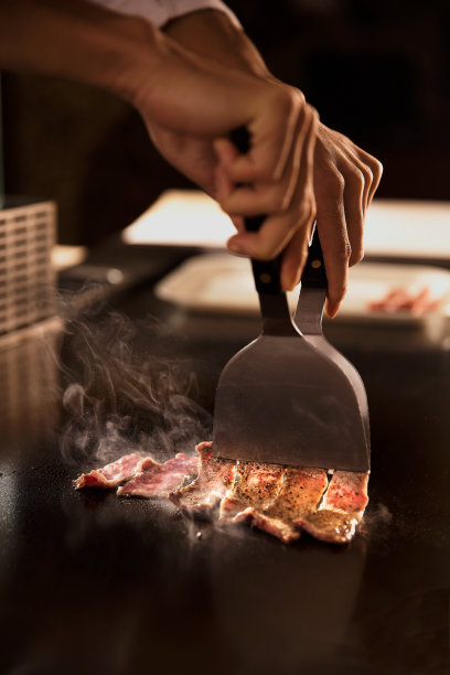 牛肉铁板烧素材图片