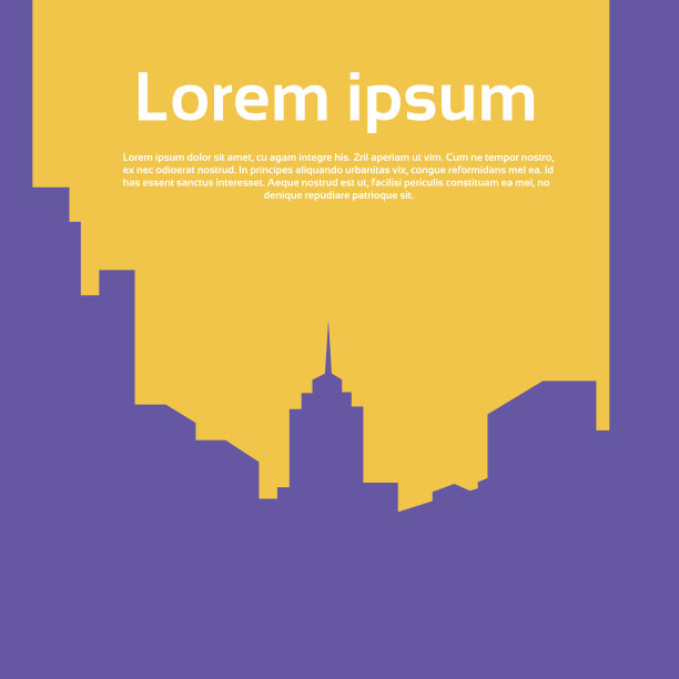 城市摩天大楼剪影城市景观背景天际线图片下载