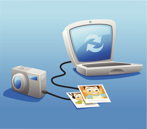 同步相机与笔记本电脑图片下载