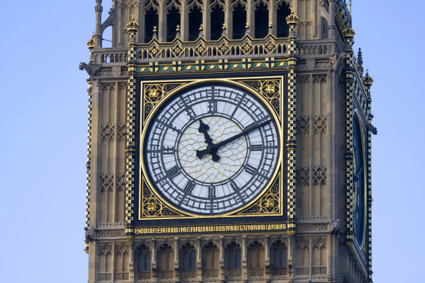 威斯敏斯特钟面图片下载