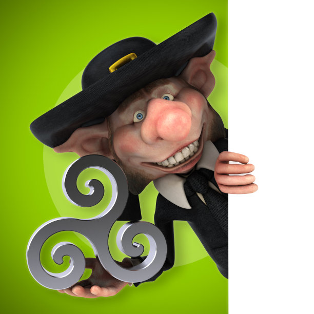 有趣的科里根- 3D插图图片下载