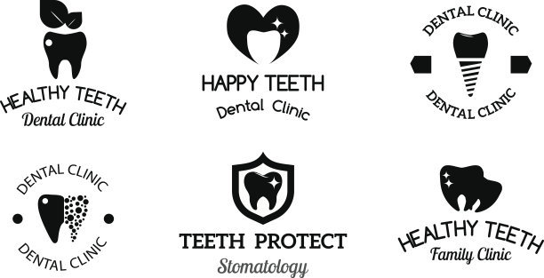 牙医符号向量集。图片下载