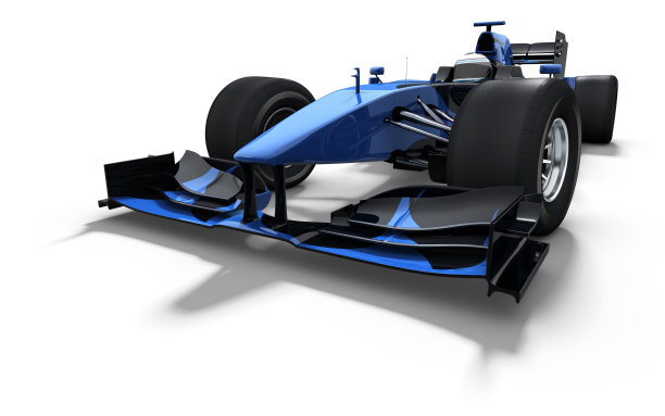 赛车-黑色和蓝色素材图片