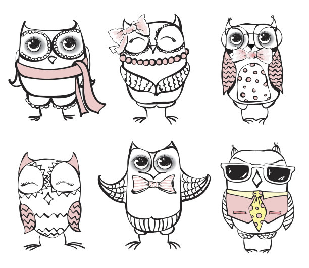 这是真正的猫头鹰的时尚图片下载