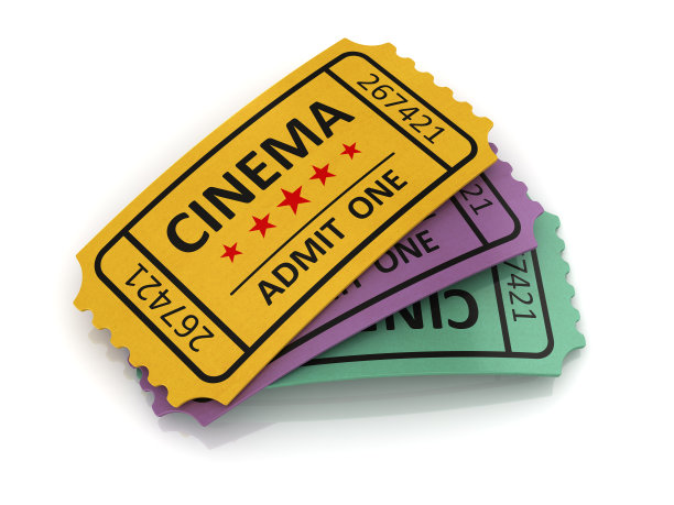 老电影门票素材图片