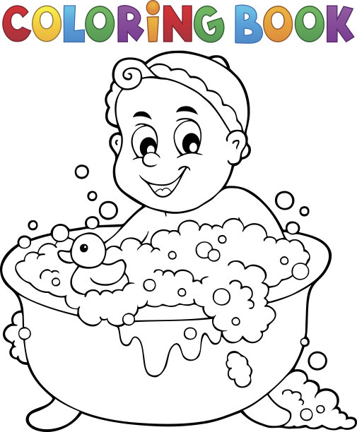 涂色书宝宝主题图像3图片下载