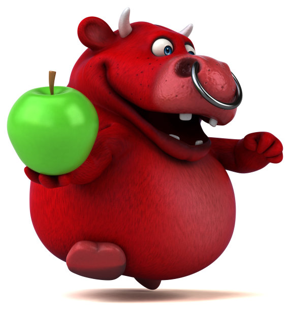 红牛- 3D插图图片下载