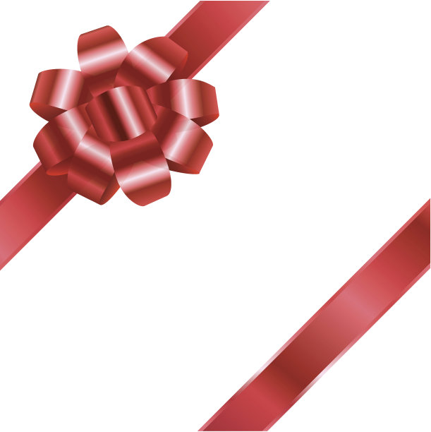 闪亮的红色蝴蝶结图片下载