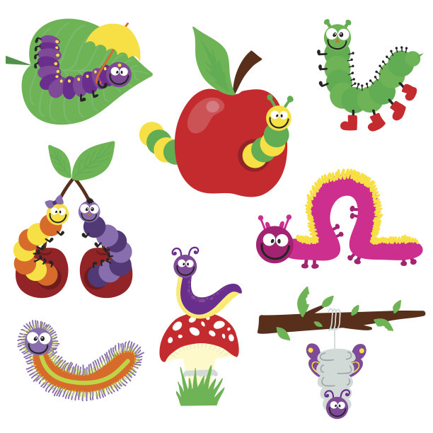 卡特彼勒矢量插图。图片下载