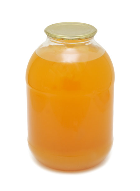 杏酱玻璃罐，隔离图片下载