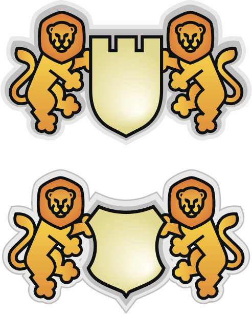 与狮子徽章图片下载
