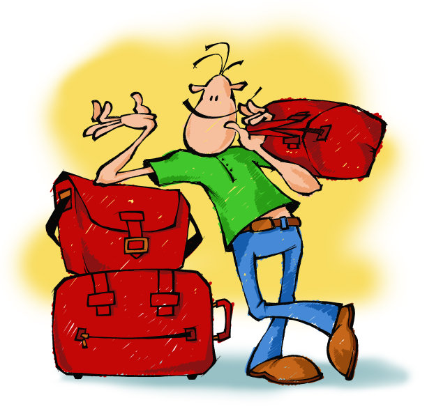 微笑的旅行者图片下载