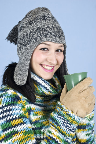 快乐的女孩热起来，笑着图片下载