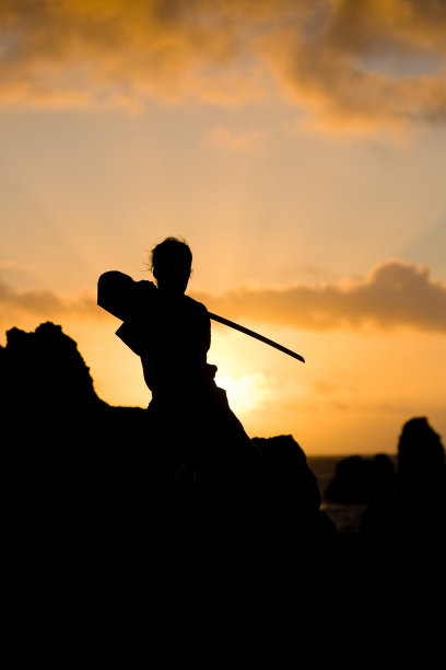 武士刀的女人图片下载