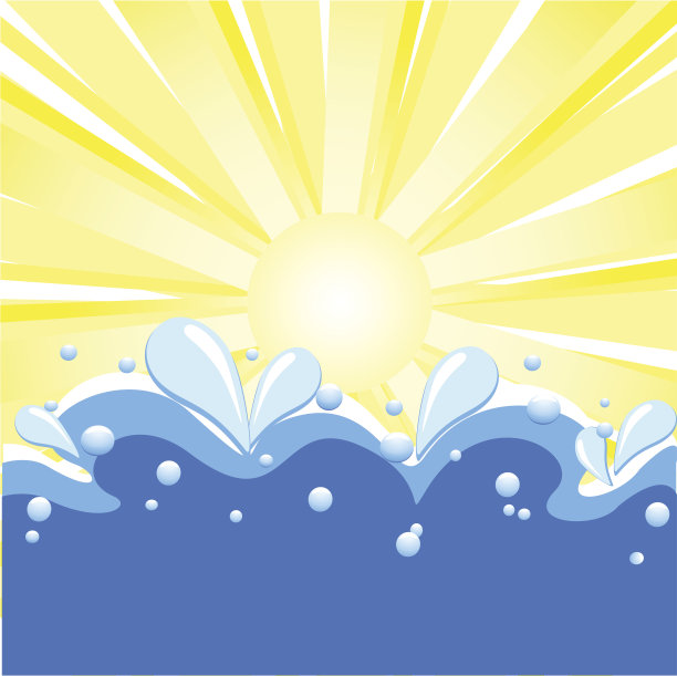 矢量插图的夏季背景图片下载