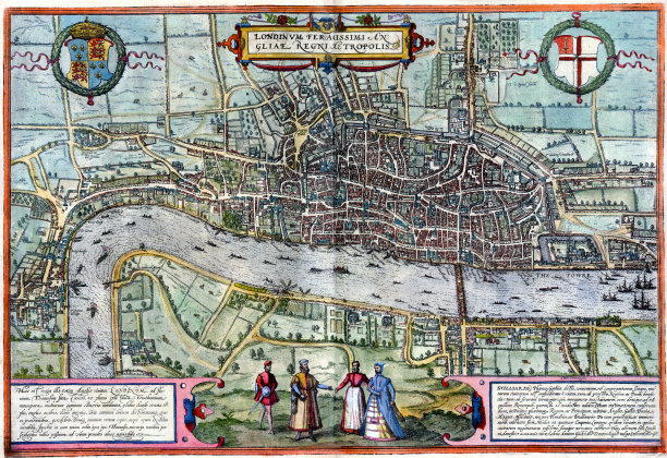 古老的伦敦地图图片下载