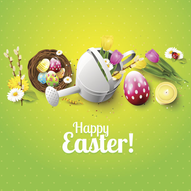 可爱的复活节贺卡图片下载