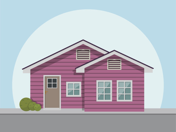 房子图标。矢量插图在平面风格。图片下载