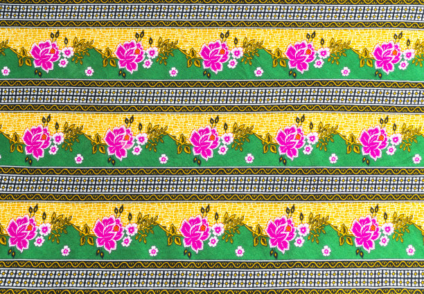 漂亮的粉红色花图案蜡染图片下载