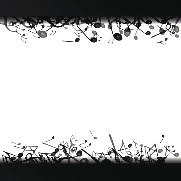 矢量背景与音乐笔记图片下载