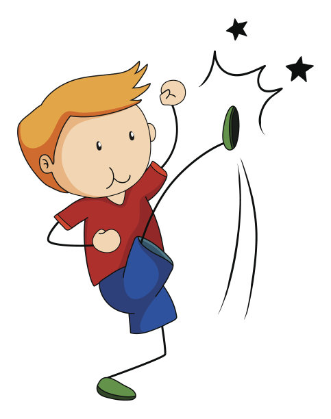 男孩踢图片下载