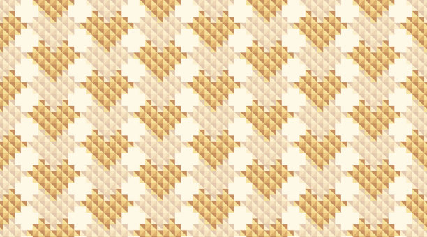 几何心形无缝图案图片下载