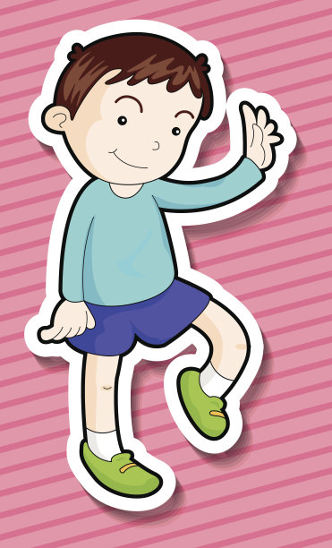 男孩挥舞着图片下载