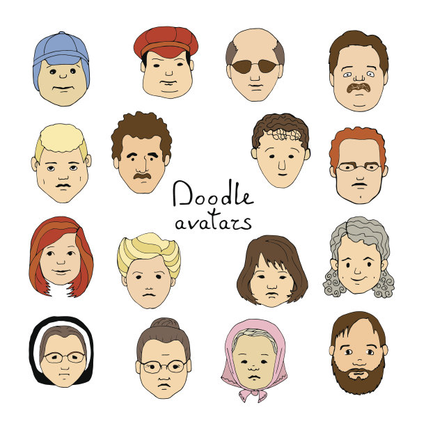 一套手绘头像图片下载