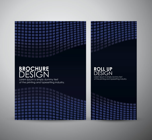 摘要宣传册是商业设计的模板还是卷起来的。图片下载