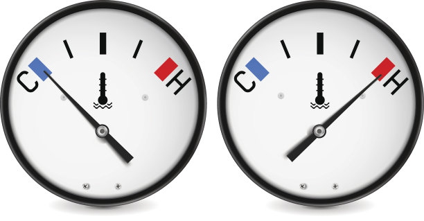 温度测量。冷热指示图片下载