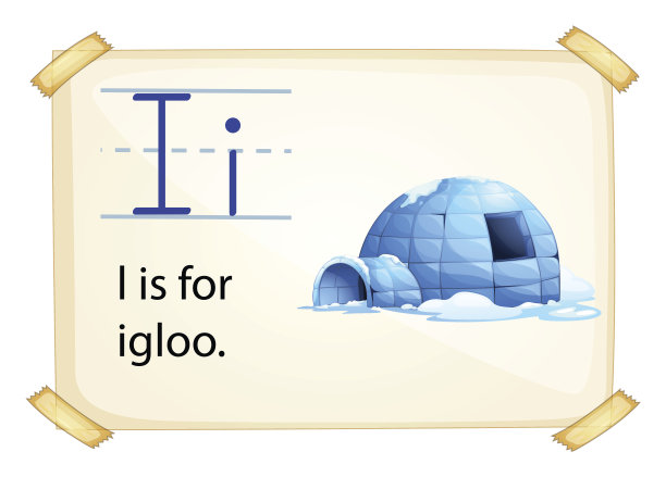 字母I代表冰屋图片下载