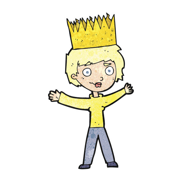 戴皇冠的卡通人物图片下载