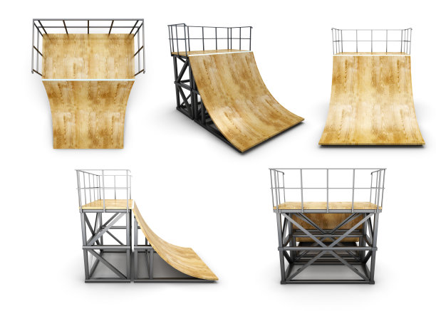 从不同角度看斜坡的一半图片下载