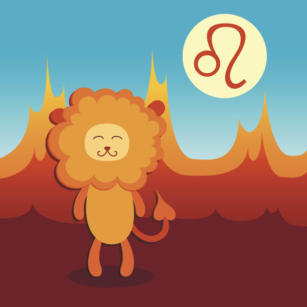 星座狮子座。图片下载