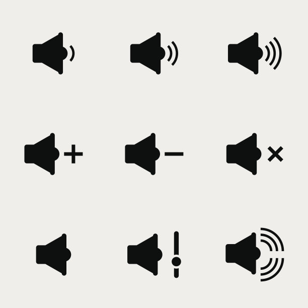 声音与扬声器图标图片下载