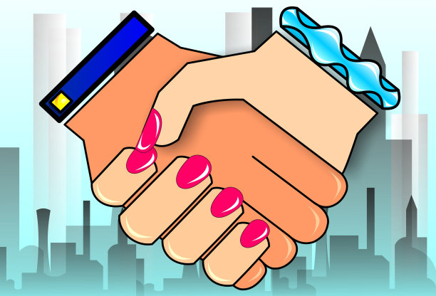 握手要有公事公办的态度图片下载