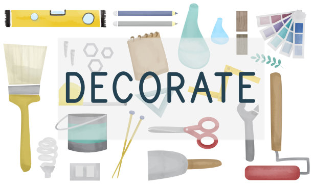 装饰明亮的当代创意现代概念图片下载