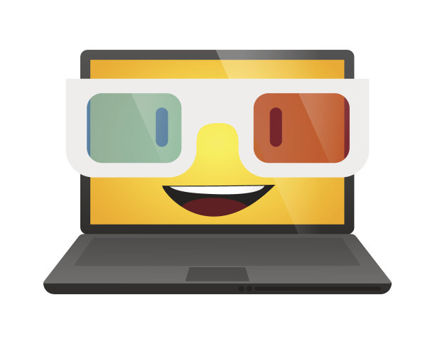 笔记本电脑戴眼镜图片下载