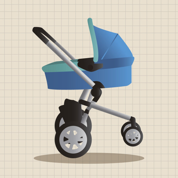 婴儿车主题元素图片下载