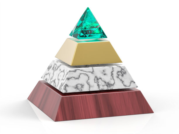 三维孤立金字塔背景图片下载