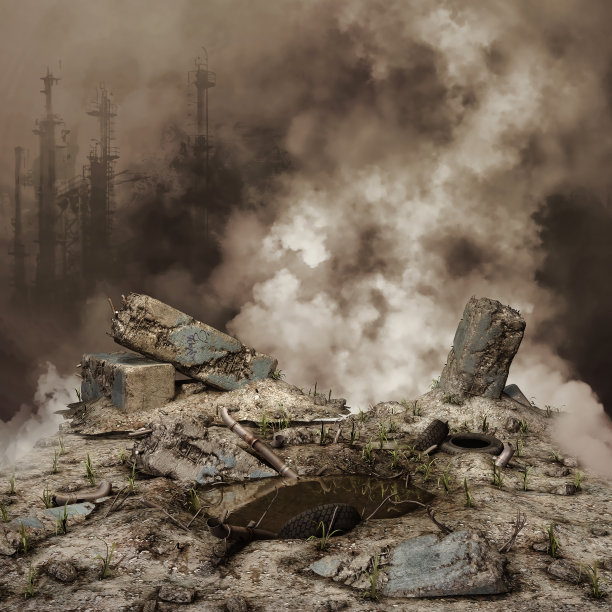 碎石和烟图片下载